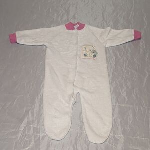 Gerber White and Pink Baby One Piece